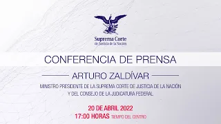 🔴 Conferencia de Prensa | Ministro Arturo Zaldívar, Presidente de la SCJN y del CJF