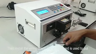 How To Use The Automatic Computer Wire(Cable) Stripping Machine: Cable(Wire) Peeling Machine