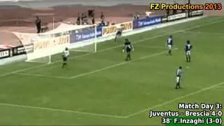 Serie A 1997-1998, day 3 Juventus - Brescia 4-0 (F.Inzaghi goal)