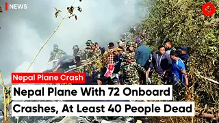 Nepal plane with 72 on board crashes in Pokhara, at least 40 dead