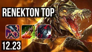 RENEKTON vs JAX (TOP) | 8/0/7, Legendary | KR Diamond | 12.23