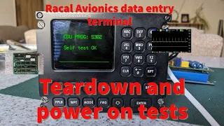 Racal Avionics Control Display Unit - teardown and power up test. From sea king helicopter?