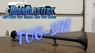 What does the Hornblasters tug 37 sound like?