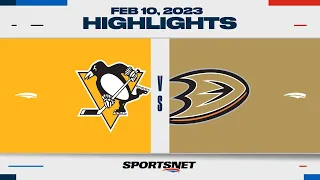 NHL Highlights | Penguins vs. Ducks - February 10, 2023