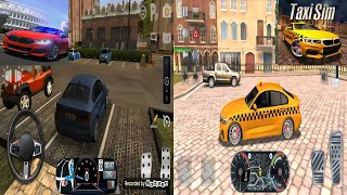 Driving School Sim vs Taxi Sim 2020 - Blue Car vs Yellow Car - Gameplay (Ios,Android)