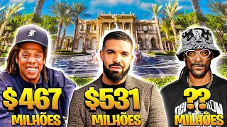 11 mansões mais luxuosas dos rappers (Jay-Z, Drake, Snoop Dogg, Wiz Khalifa, Travis Scott...)