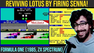 Reviving Lotus by Firing Senna! (Formula One // 1985 // ZX Spectrum)