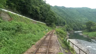 4K cab view - Nagaragawa Railway Mino-Ōta to Hokunō, Gifu pref, Japan