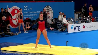 PEETERS Tachina (BEL) W - 2019 Trampoline Worlds, Tokyo (JPN) - Qualification Tumbling R2