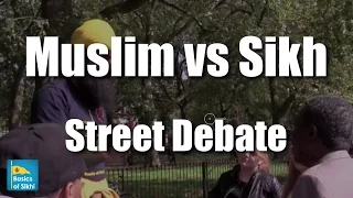 Muslim questions origins of Sikhi! #4 Sikhs @ Speakers Corner Hyde Park London