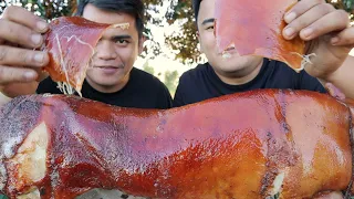 OUTDOOR COOKING | LECHON DE LECHE NATIVE BABOY MUKBANG (HD)