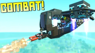 We Searched "Combat" on the Workshop and Battled it Out! - Scrap Mechanic Workshop Hunters