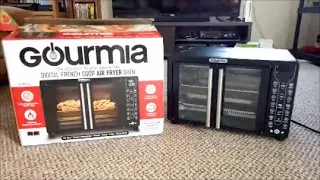 Unboxing Gourmia Digital french Door Air fryer Oven.