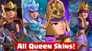 ALL ARCHER QUEEN SKIN + ANIMATIONS 2022 | Clash of Clans