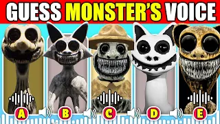 IMPOSSIBLE Guess The Monster's VOICE | Zoonomaly | Smile Cat, Zoo keeper, Angry Cat