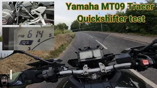 Quickshifter test on my 2017 Yamaha MT09 Tracer.