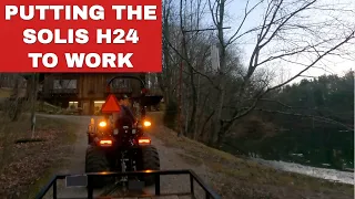 PUTTING THE SOLIS H24 TO WORK - TRAILERS AND TRASH CHORES