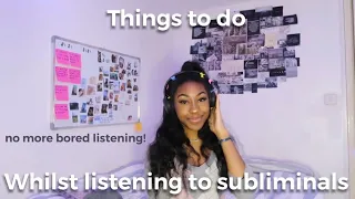 Things I do whilst listening to subs | esther :)