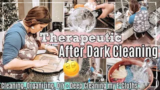 THERAPEUTIC AFTER DARK CLEAN WITH ME 2021 :: Cleaning Motivation, DIY, Deep Cleaning Ecloths + More!