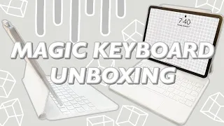 MAGIC KEYBOARD UNBOXING for the iPad  Pro | customization | first impressions