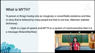 Myth By Roland Barthes (For Educational purposes Only)