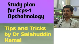 Study plan  Fcps-1 opthalmology by dr Salahuddin( For Delivery of all medical books 0326-1005259 )