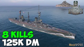 World of WarShips | Agincourt | 8 KILLS | 125K Damage - Replay Gameplay 4K 60 fps