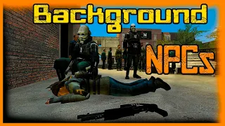 ЛУЧШИЙ АДДОН НА АТМОСФЕРУ! ОБЗОР АДДОНА BACKGROUND NPCs! ОБЗОР АДДОНОВ В GARRY'S MOD #3!