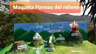 Maqueta formas del relive