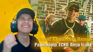 CHILENO REACCIONA A Papichamp, ECKO, Alejo Isakk - Vamos A Amanecer (Remix) (Video Oficial)