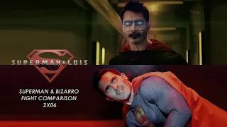 SUPERMAN & BIZARRO HALLWAY FIGTH COMPARISON - Superman & Lois 2X06