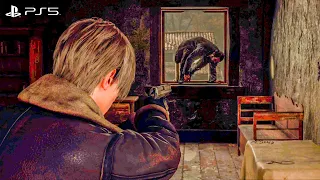 Resident Evil 4 Remake Chainsaw Demo PS5 - Aggressive Village Gameplay (No Damage) 4K / 60FPS