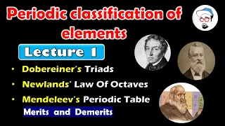 Dobereiner's triads, Newlands' Law of Octaves, Mendeleev's Periodic Table || SSC, Class 10