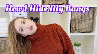 How I Hide My Bangs | My Go To Fall Hairstyle