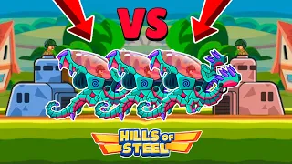 LEGENDARY TANK KRAKEN in COMMANDER FIGHTS ONLINE BATTLE MODE - Hills of Steel