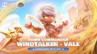 Commander Spotlight | Windtalker | Vale | Magic Chess | Mobile Legends: Bang Bang