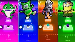 Baby Shark - Gummy Bear - Crazy Frog - Minions || Tiles Hop :EDM_Rush