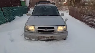 Зимний проезд на дачу Красноярск-Снежница-Рябинино Suzuki Escudo