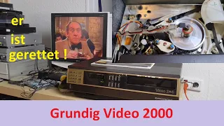 Videorecorder defekt | Kassette spielt nicht ab | Video 2000 Grundig 2x4  reparatur | VCR repair