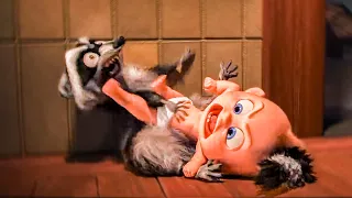 Incredibles 2 Clip - Baby Jack Jack Fights A Raccoon (2018)