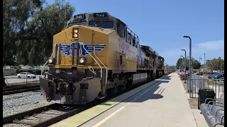 Union Pacific, Baretable train, Amtrak, and Metrolink | Railfanning Moorpark 4/10 - 4/24