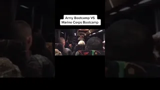 Bus ride to Bootcamp: ARMY VS. MARINES 🇺🇸 #military