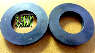 How to turn permanent magnets into amazing 3500 watts electric 💡 generator at home 🏡