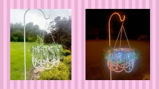 How to make an Outdoor Solar Chandelier