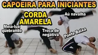 Movimentos e floreios de capoeira para Iniciantes (Modulo 4 - corda amarela)