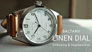 Unboxing and first impressions of Baltany Linen Dial Watch