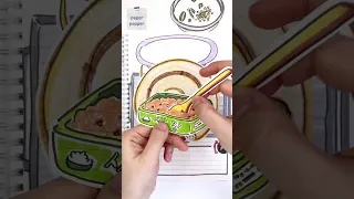 대창 구워먹기 좋은날 😋 beef large intestines #asmr #drawing #paperdiy #종이놀이