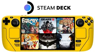 6 AAA Steam Deck Games Tested on SteamOS | Steam Deck Gameplay