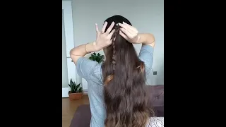 ПРИЧЕСКА НА ДЛИННЫЕ ВОЛОСЫ ЗА 1 МИНУТУ Hair inspiration for tomorrow