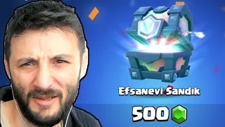 İLK KEZ TAŞ ile EFSANEVİ SANDIK AÇTIM !! Clash Royale 38